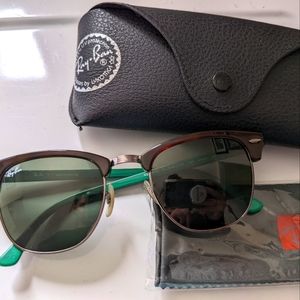 Green RayBan Clubmaster Sunglasses